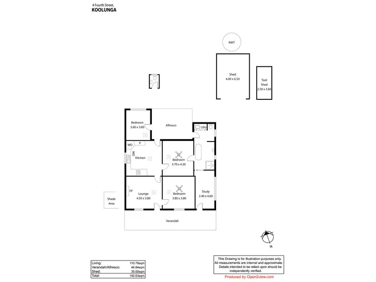 Floorplan of Homely house listing, 4 Fifth Street, Koolunga SA 5464