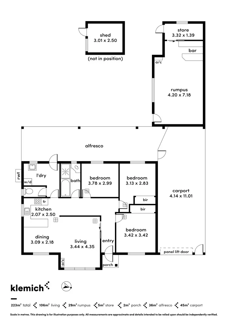 Floorplan of Homely house listing, 13 Rodney Avenue, Tranmere SA 5073