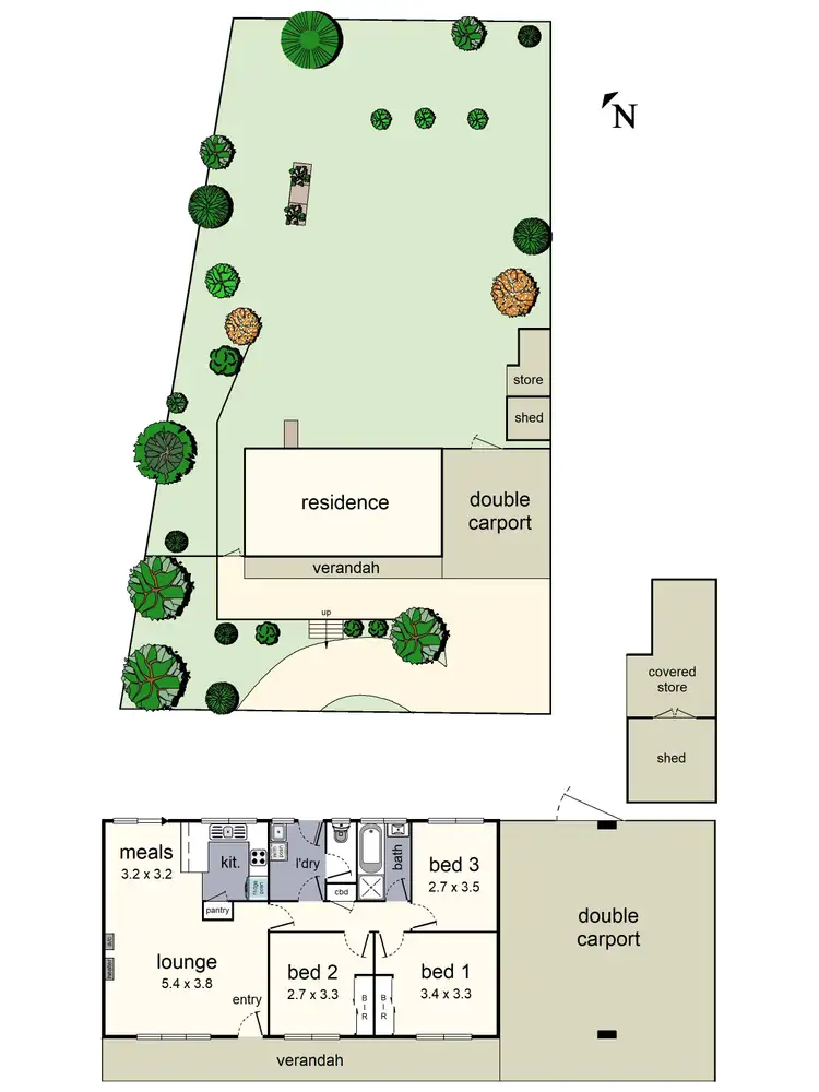 Floorplan of Homely house listing, 9 Bleaches Lane, Yarra Junction VIC 3797