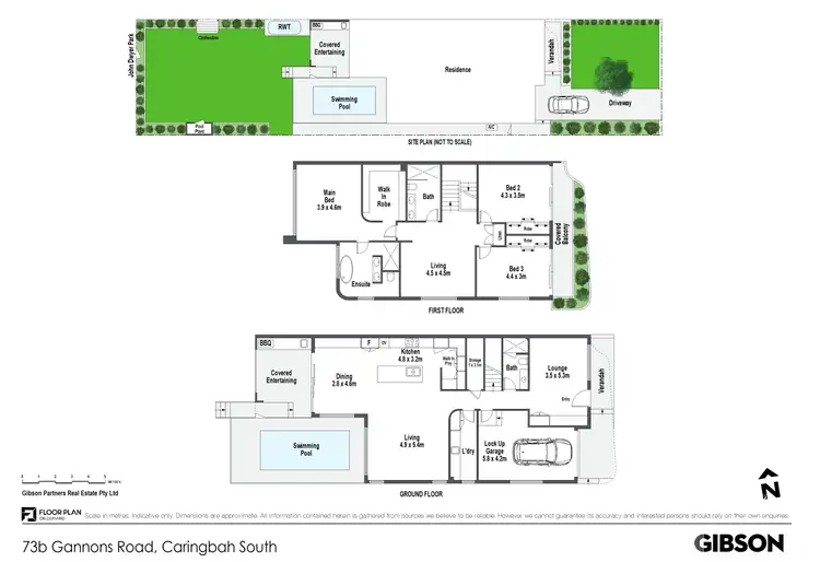 Floorplan of Homely semi-detached listing, 73b Gannons Road, Caringbah South NSW 2229