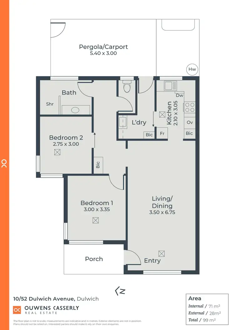 Floorplan of Homely unit listing, 10/52 Dulwich Avenue, Dulwich SA 5065
