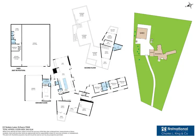 Floorplan of Homely house listing, 22 Stokes Lane, Echuca VIC 3564