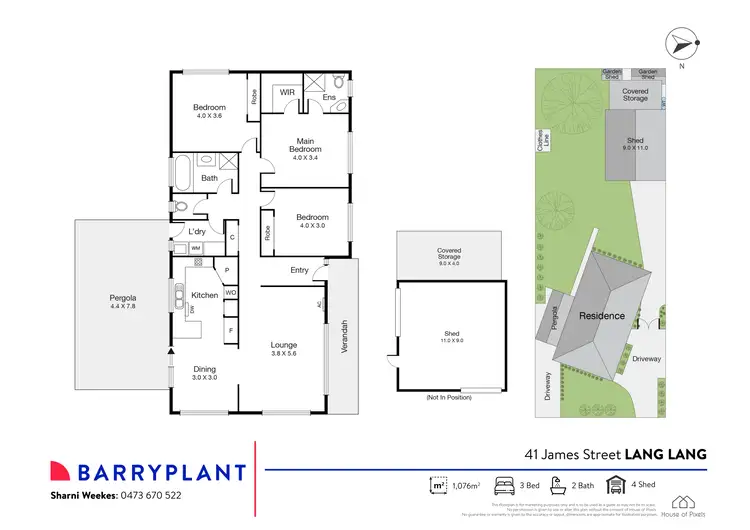 Floorplan of Homely house listing, 41 James Street, Lang Lang VIC 3984