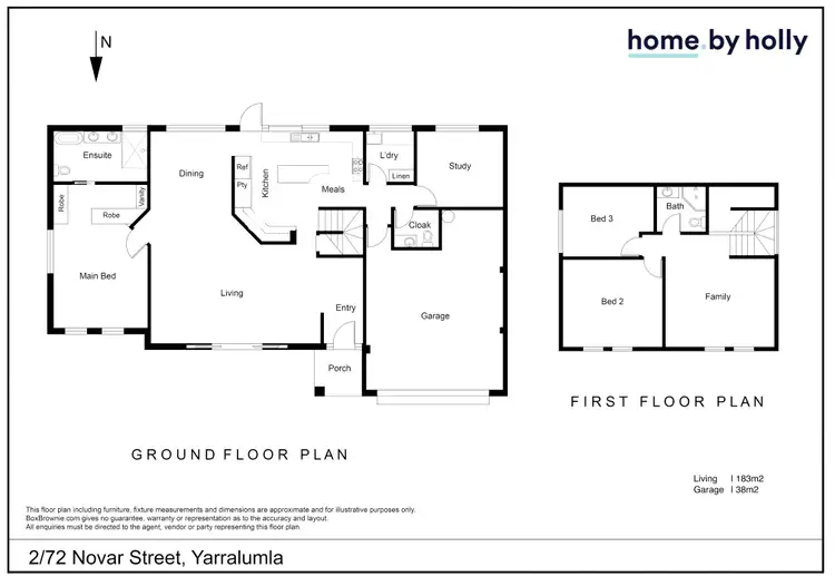 Floorplan of Homely townhouse listing, 2/72 Novar Street, Yarralumla ACT 2600