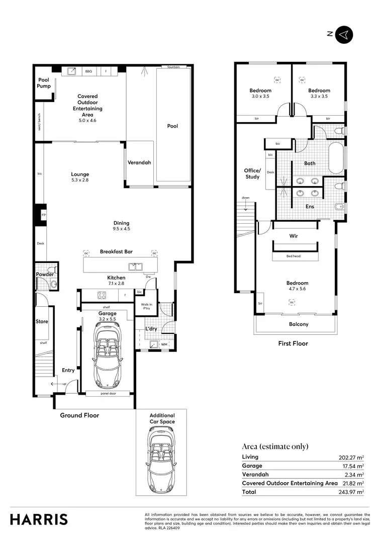 Floorplan of Homely house listing, 12B Hampton Grove, Norwood SA 5067