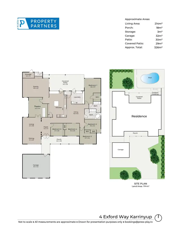 Floorplan of Homely house listing, 4 Exford Way, Karrinyup WA 6018