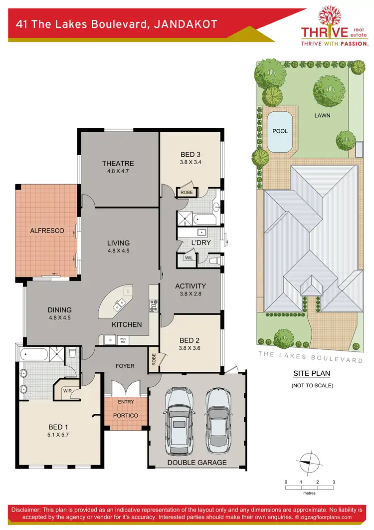 Floorplan of Homely house listing, 41 The Lakes Boulevard, Jandakot WA 6164