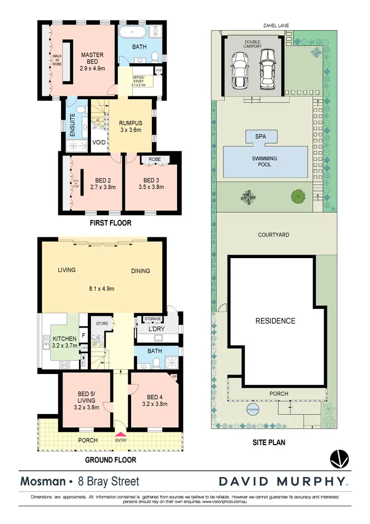 Floorplan of Homely house listing, 8 Bray Street, Mosman NSW 2088