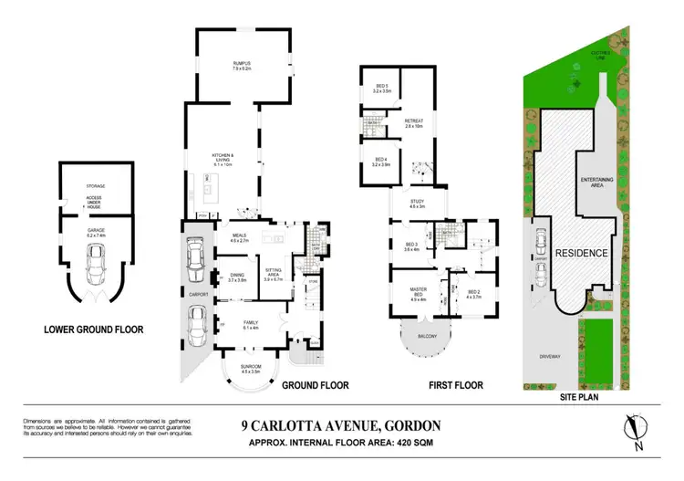Floorplan of Homely house listing, 9 Carlotta Avenue, Gordon NSW 2072