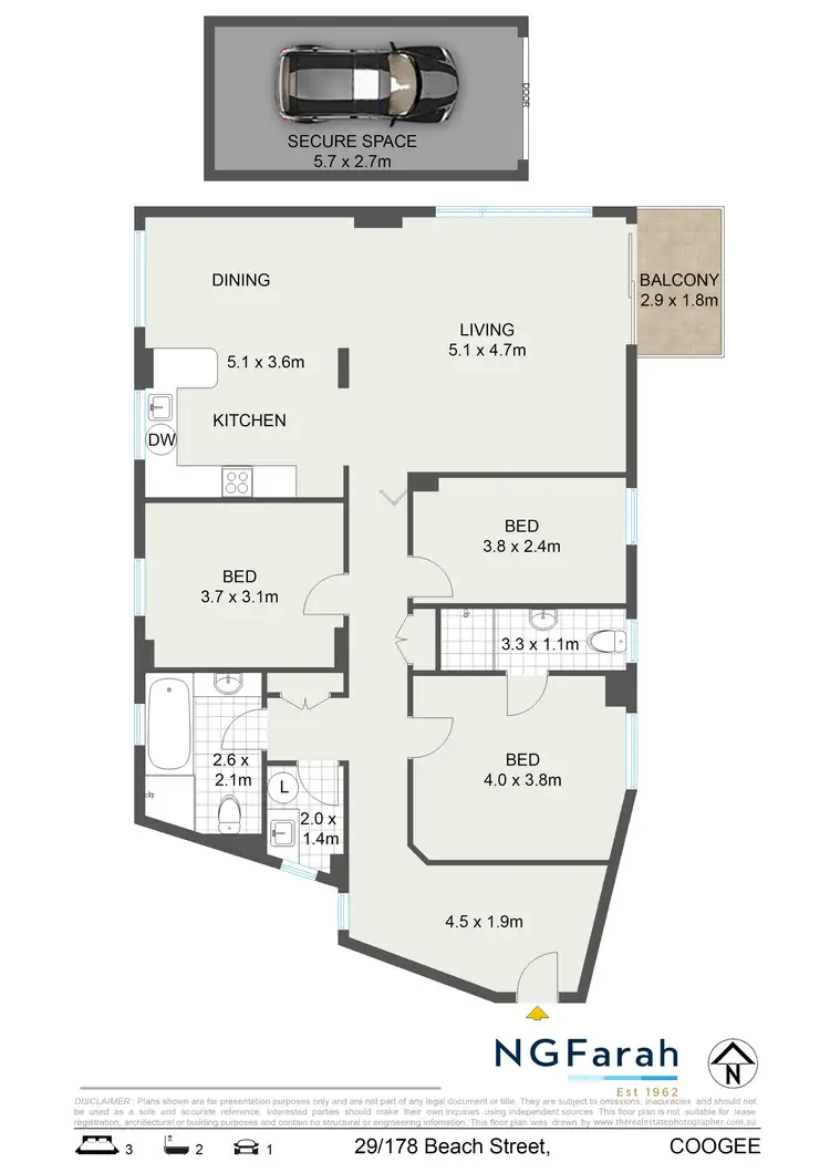 Floorplan of Homely apartment listing, 29/178 Beach Street, Coogee NSW 2034