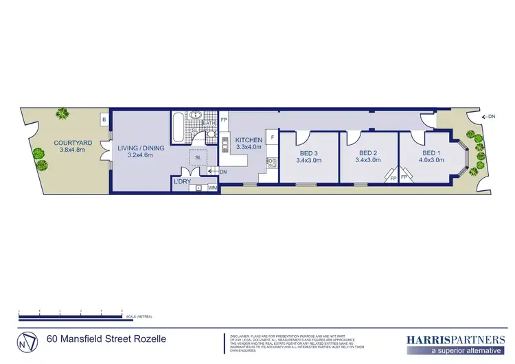 Floorplan of Homely house listing, 60 Mansfield Street, Rozelle NSW 2039
