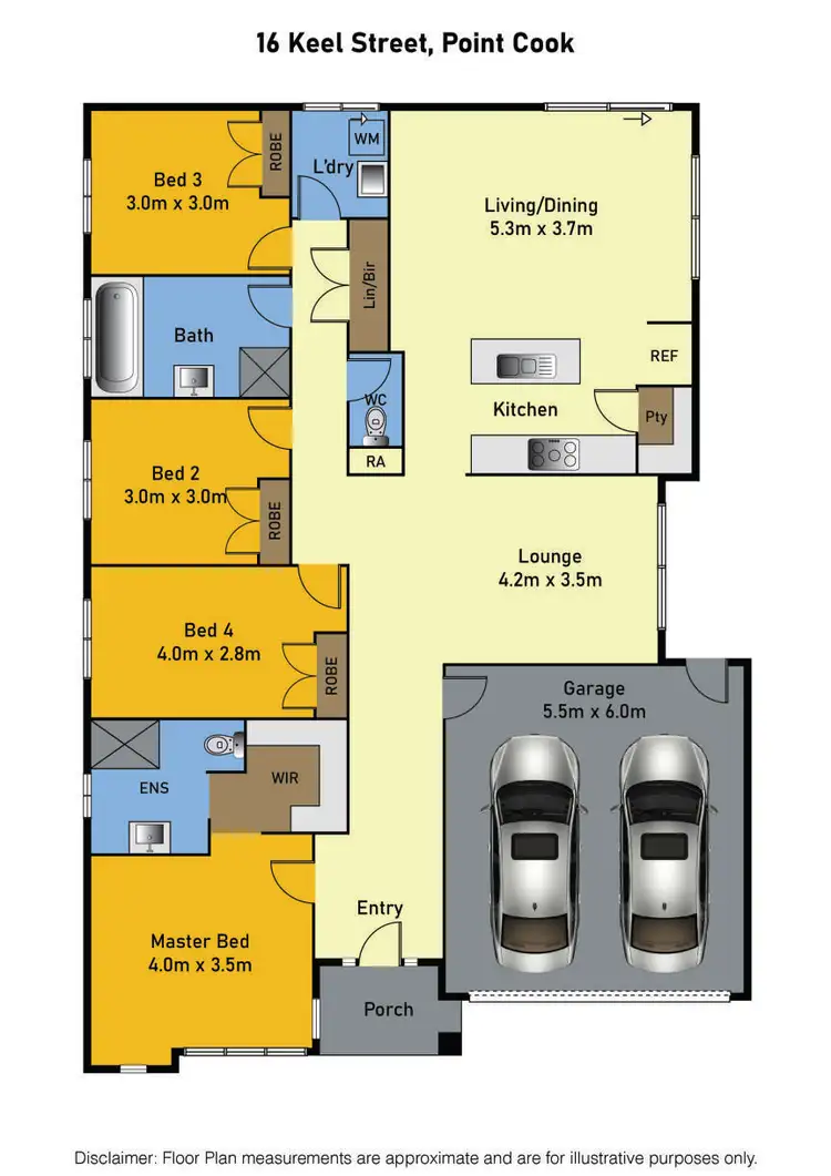 Floorplan of Homely house listing, 16 Keel Street, Point Cook VIC 3030