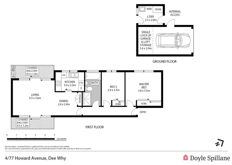 Floorplan of Homely apartment listing, 4/77 Howard Avenue, Dee Why NSW 2099