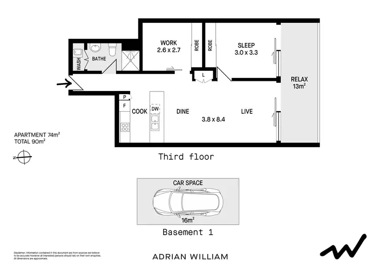 Floorplan of Homely apartment listing, 306D/30 Barr Street, Camperdown NSW 2050