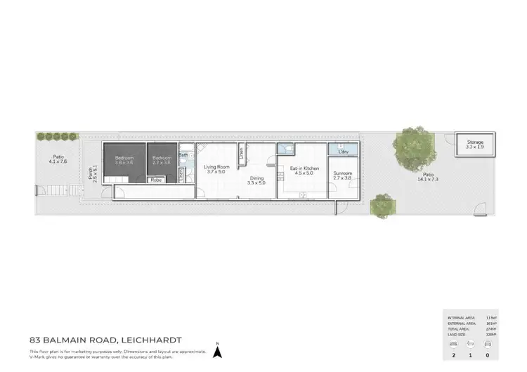 Floorplan of Homely house listing, 83 Balmain Road, Leichhardt NSW 2040