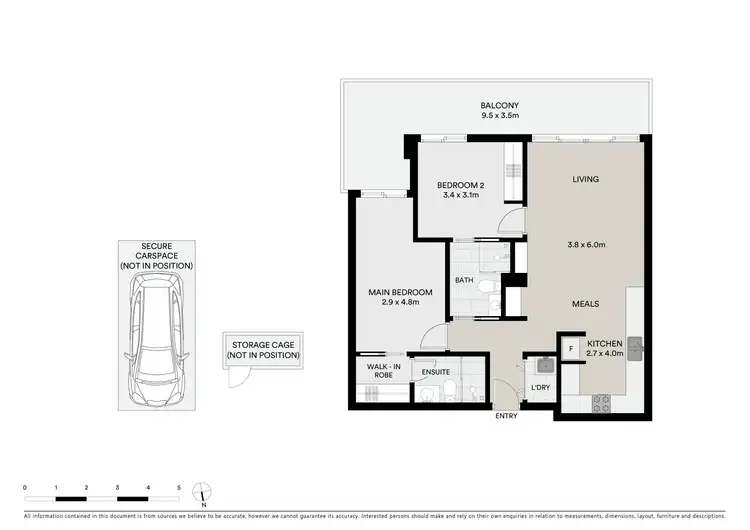 Floorplan of Homely apartment listing, 502/13 Wellington Street, St Kilda VIC 3182