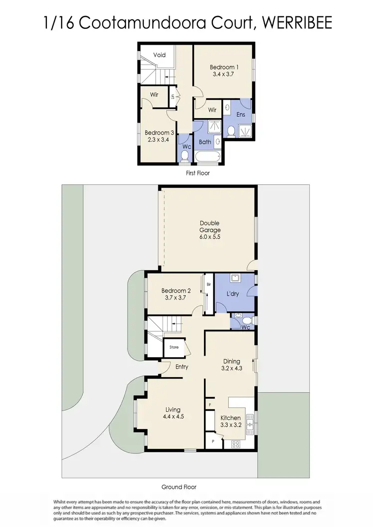 Floorplan of Homely house listing, 1/16 Cootamundra Court, Werribee VIC 3030
