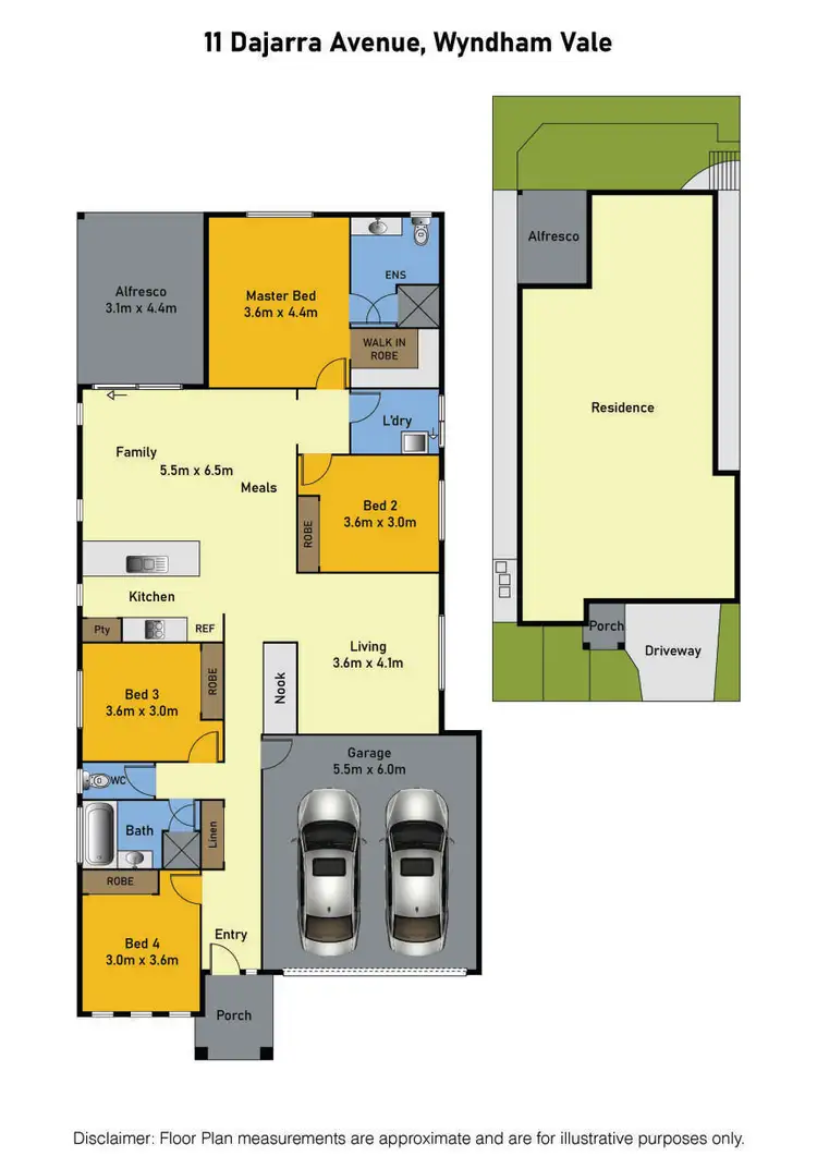 Floorplan of Homely house listing, 11 Dajarra Avenue, Wyndham Vale VIC 3024