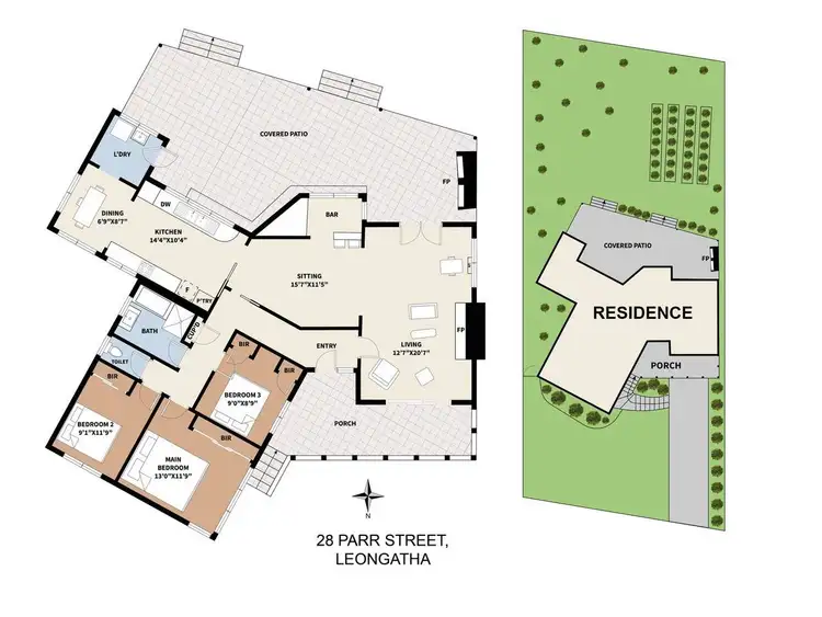 Floorplan of Homely house listing, 28 Parr Street, Leongatha VIC 3953