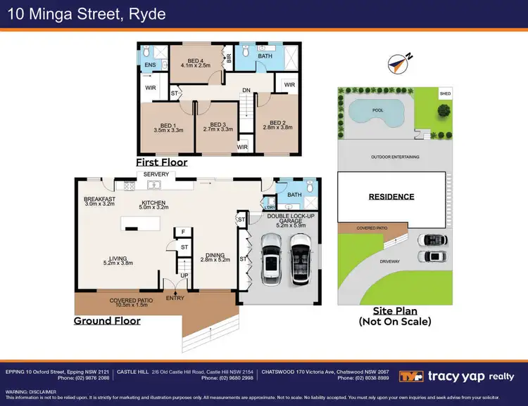 Floorplan of Homely house listing, 10 Minga Street, Ryde NSW 2112