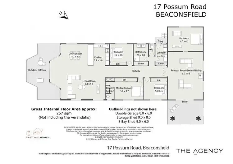 Floorplan of Homely house listing, 17 Possum Road, Beaconsfield TAS 7270