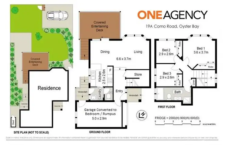 Floorplan of Homely semi-detached listing, 19a Como Road, Oyster Bay NSW 2225