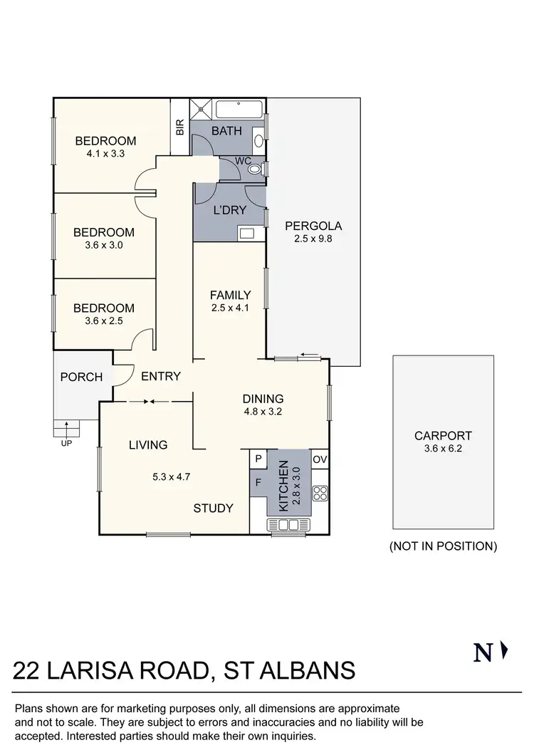 Floorplan of Homely house listing, 22 Larisa Road, St Albans VIC 3021