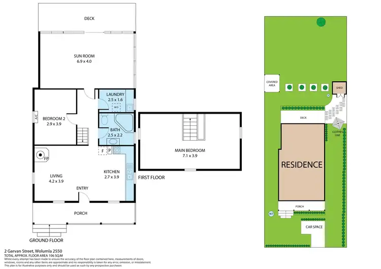 Floorplan of Homely house listing, 2 Garvan Street, Wolumla NSW 2550