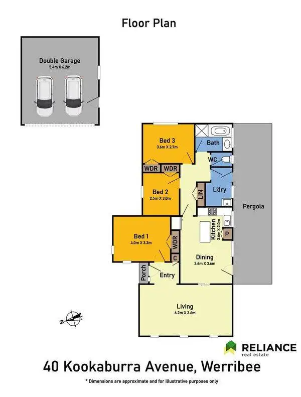 Floorplan of Homely house listing, 40 Kookaburra Avenue, Werribee VIC 3030