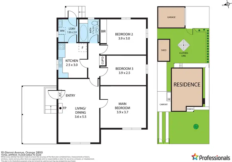 Floorplan of Homely house listing, 10 Glenroi Avenue, Orange NSW 2800