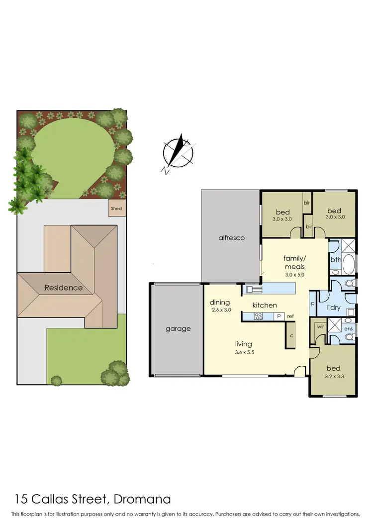 Floorplan of Homely house listing, 15 Callas Street, Dromana VIC 3936