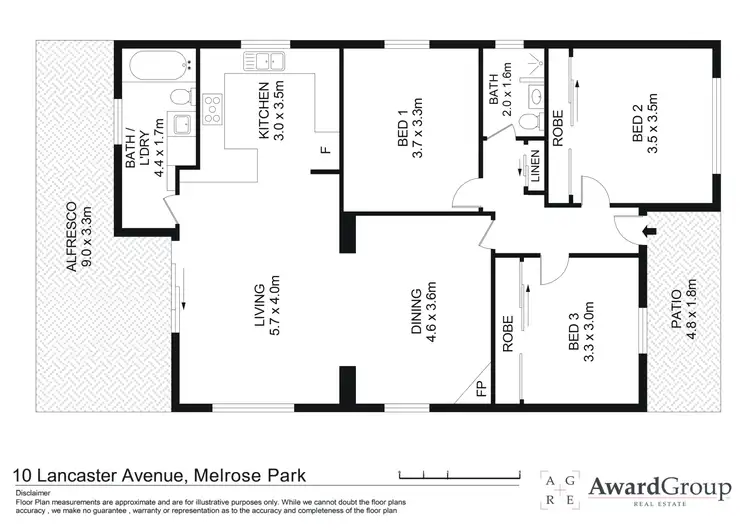 Floorplan of Homely house listing, 10 Lancaster Avenue, Melrose Park NSW 2114