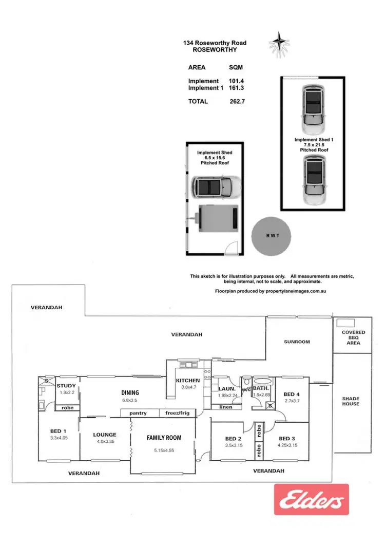 Floorplan of Homely house listing, 134 Roseworthy Road, Roseworthy SA 5371