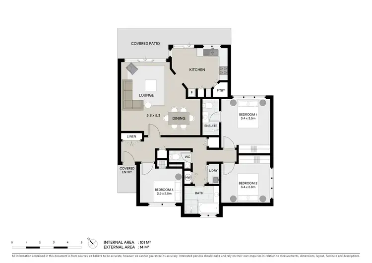 Floorplan of Homely apartment listing, 11/12 Kinarra Avenue, Wyoming NSW 2250