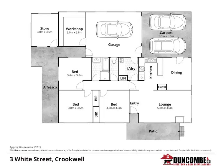 Floorplan of Homely house listing, 3 White Street, Crookwell NSW 2583