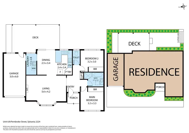 Floorplan of Homely villa listing, 6/8-10 Pembroke Street, Sylvania NSW 2224