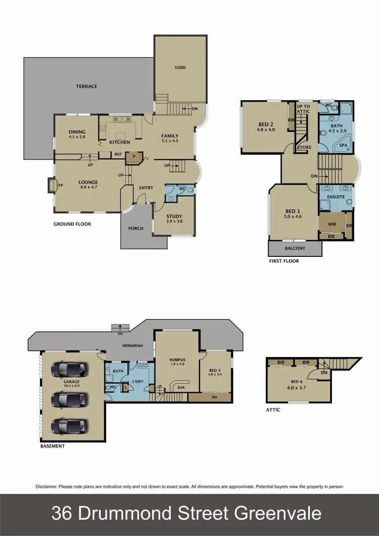 Floorplan of Homely house listing, 36 Drummond Street, Greenvale VIC 3059