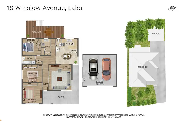 Floorplan of Homely house listing, 18 Winslow Avenue, Lalor VIC 3075