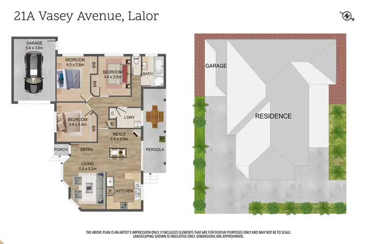 Floorplan of Homely unit listing, 21A Vasey Avenue, Lalor VIC 3075