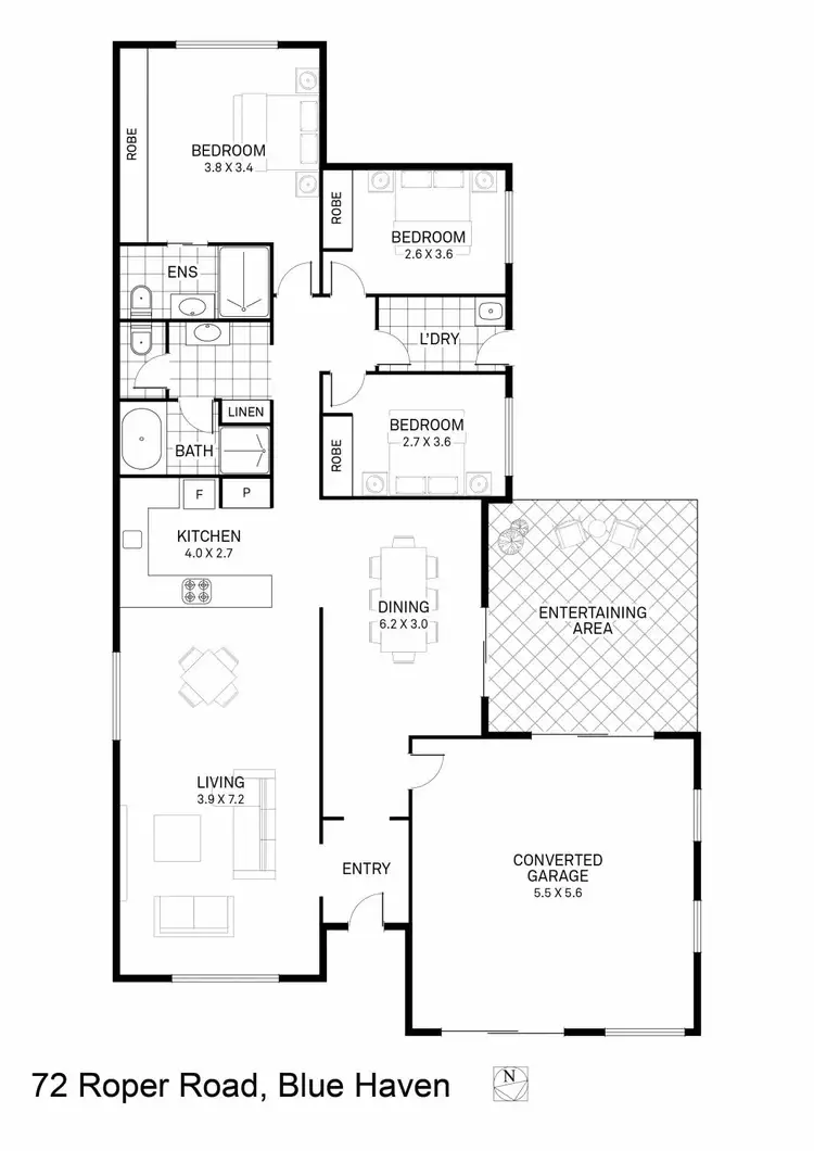 Floorplan of Homely house listing, 72 Roper Road, Blue Haven NSW 2262