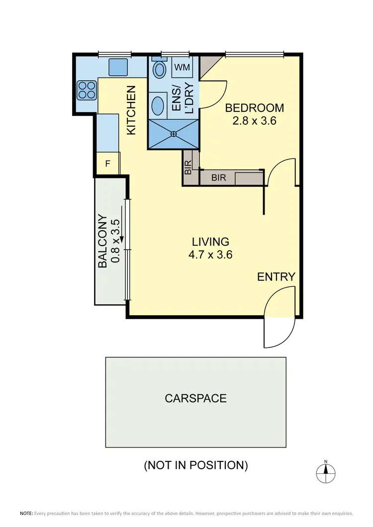 Floorplan of Homely unit listing, 4/202 Pascoe Vale Road, Essendon VIC 3040