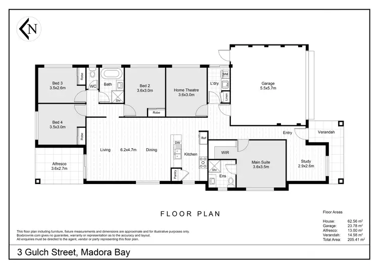 Floorplan of Homely house listing, 3 Gulch Street, Madora Bay WA 6210