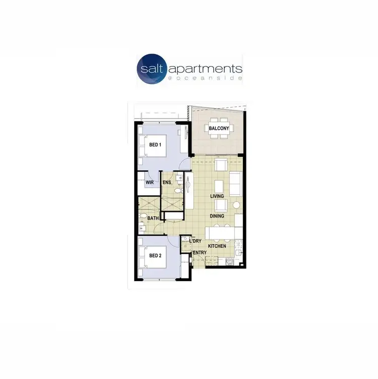 Floorplan of Homely apartment listing, 43/12 Bright Place, Birtinya QLD 4575