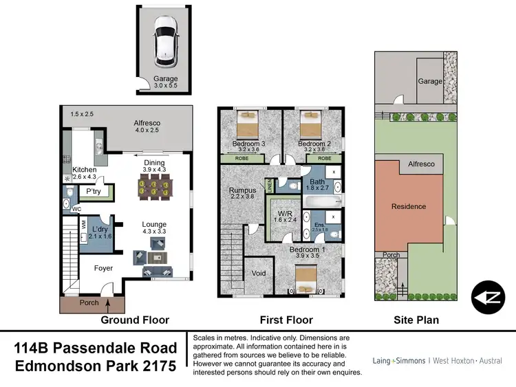 Floorplan of Homely terrace listing, 114B Passendale Road, Edmondson Park NSW 2174