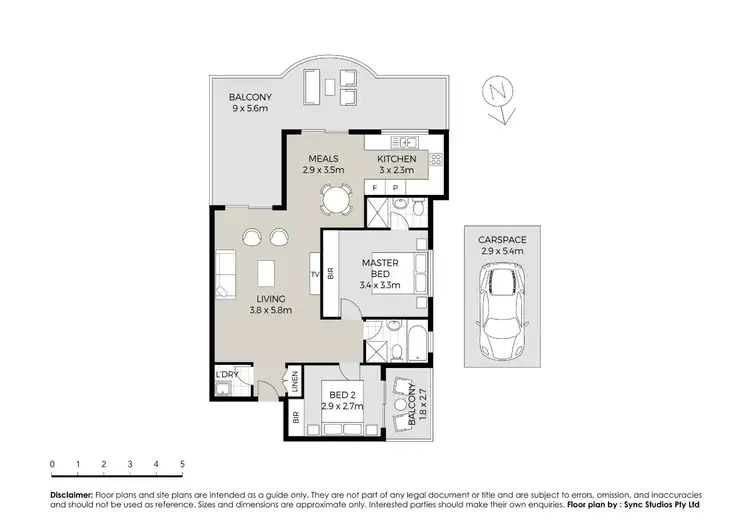 Floorplan of Homely unit listing, 17/3-5 Oakes Street, Westmead NSW 2145