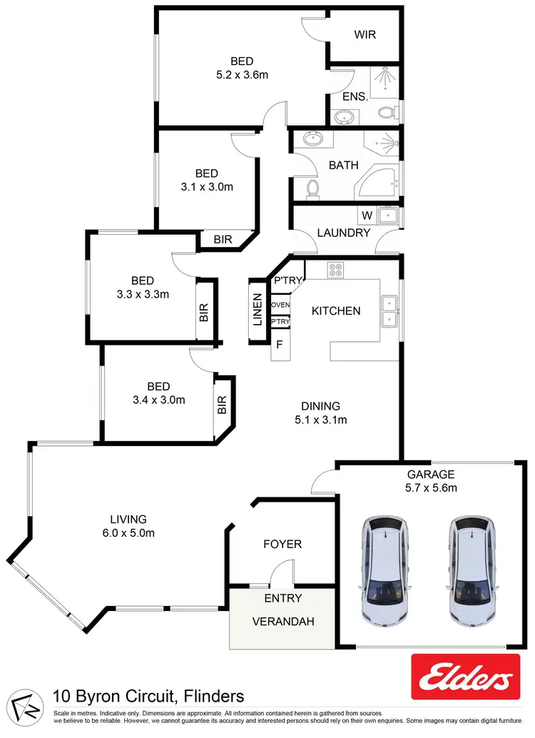 Floorplan of Homely house listing, 10 Byron Circuit, Flinders NSW 2529