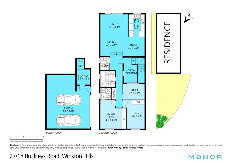 Floorplan of Homely townhouse listing, 27/18 Buckleys Road, Winston Hills NSW 2153