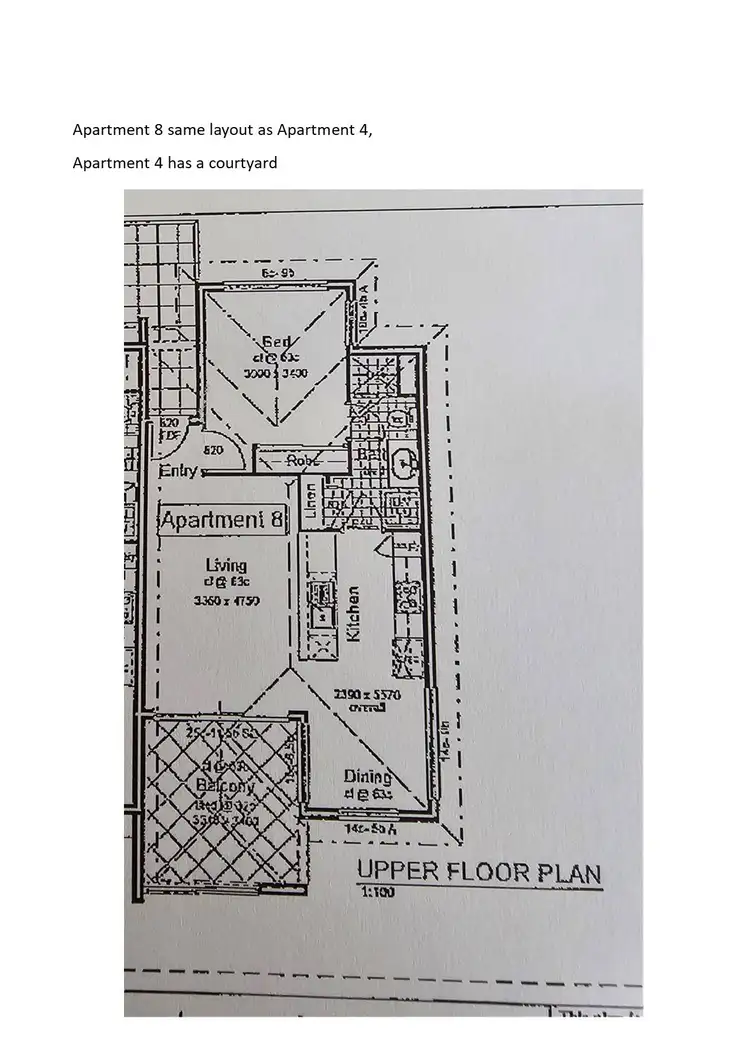 Floorplan of Homely apartment listing, 4/14 John Street, Bentley WA 6102