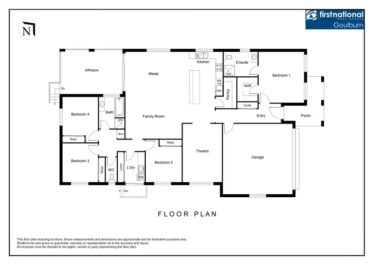 Floorplan of Homely house listing, 3 Bigwood Place, Goulburn NSW 2580
