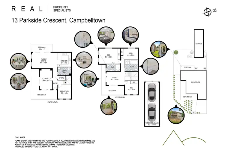 Floorplan of Homely house listing, 13 Parkside Crescent, Campbelltown NSW 2560